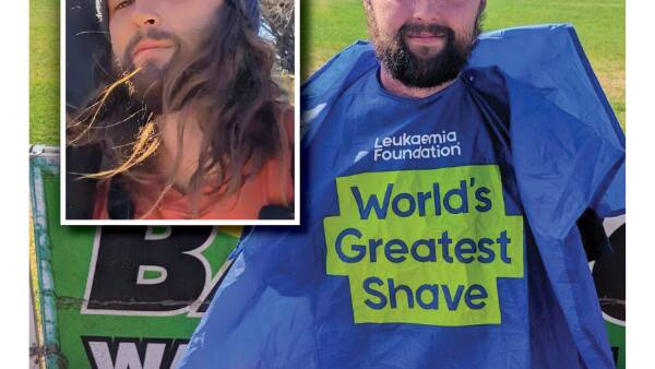 South-west Victorian dairy farmer loses his long locks for a good cause
