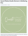 Quest Pilates Studio Women's Wellbeing Day